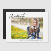 Calligraphie moderne Stylish Graduation Magnet Car (Devant / Derrière)