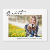 Calligraphie moderne Stylish Graduation Magnet Car (Devant)