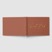 Calligraphie moderne Terracotta Gold Foil Mariage (Complet)