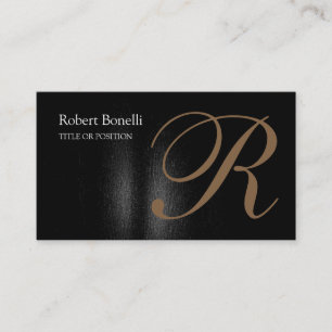 Calligraphie Monogramme Chic Carte de visite