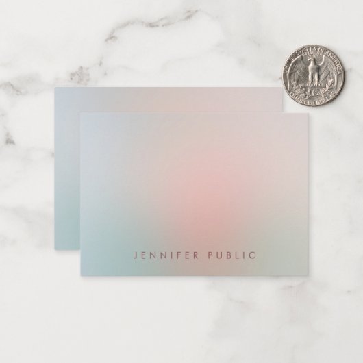 Calligraphie Monogramme Modèle couleur simple et é (Devant/Arrière en situation)