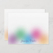 Calligraphie Monogramme Modèle Couleurs arc-en-cie (Devant / Derrière)