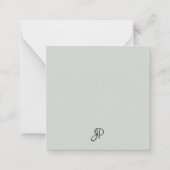 Calligraphie Monogramme Modèle Couleurs élégantes (Dos)