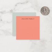 Calligraphie Monogramme Modèle Couleurs élégantes (Devant/Arrière en situation)