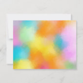 Calligraphie Monogramme Modèle Personnalisé Coloré (Dos)