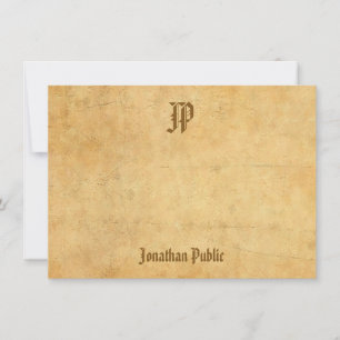 Calligraphie Monogramme Vintage Modèle nostalgique