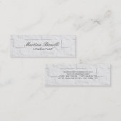 Calligraphie Mur Brick Skinny Clear Carte de visit (Devant / Derrière)