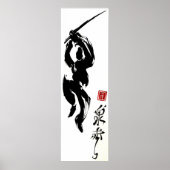 calligraphie Ninja Poster (Devant)