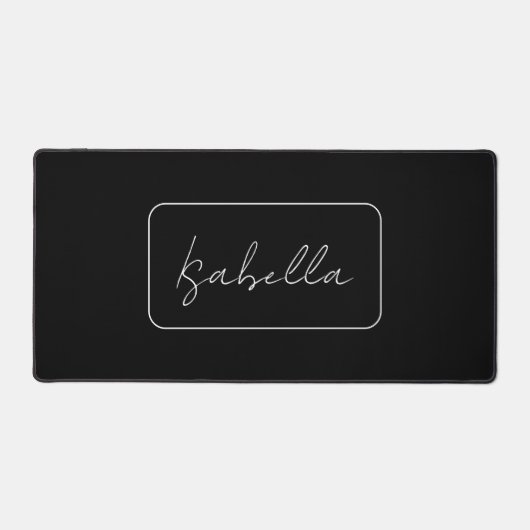 Calligraphie Noir Blanc Plaine Créative Nom modern (Recto)