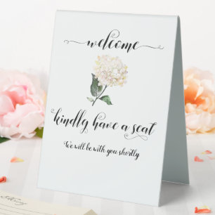 Calligraphie Noire Floral Kindly Avoir Un Signe De