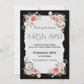 Calligraphie noire romantique Tous les Faire-part (Devant)