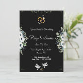 Calligraphie noire romantique Tous les Faire-part  (Debout devant)