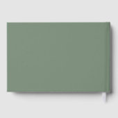 Calligraphie Nom Dark Sage Green Mariage (Verso)