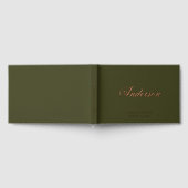 Calligraphie Nom de Famille Vert Olive Foncé Maria (Complet)