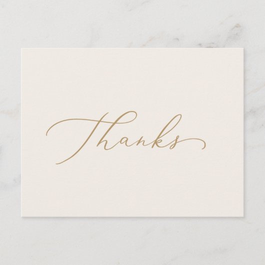 Calligraphie Or Délicate | Carte postale Cream Tha (Devant)