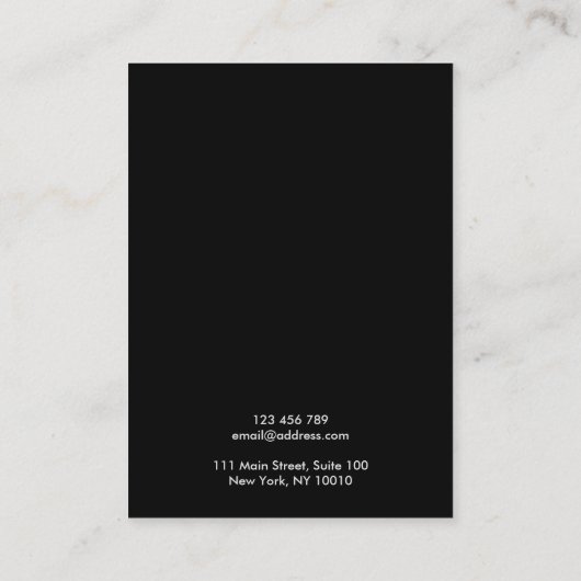 Calligraphie or parties scintillant Elevage carte  (Dos)