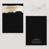 Calligraphie or parties scintillant Elevage carte  (Devant / Derrière)