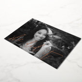 Calligraphie Or Rose moderne Invitation Foil (Rotation)