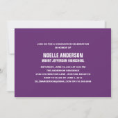 CALLIGRAPHIE OVERLAISE| INVITATION AU DIPLÔME (Dos)