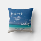 Calligraphie personnalisée Coussins de mariage de  (Verso)