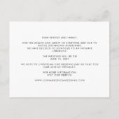 Calligraphie Petit Mariage Faire-part photo (Dos)