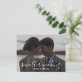 Calligraphie Petit Mariage Faire-part photo (Debout devant)