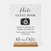 Calligraphie Photo Livre d'or Caméra Symbole acryl (Recto)