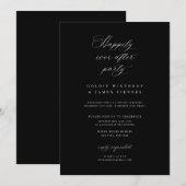 Calligraphie Réception Fête Invitation (Devant / Derrière)
