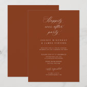 Calligraphie Réception Fête Invitation (Devant / Derrière)