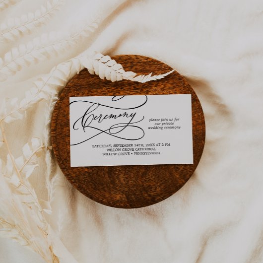 Calligraphie romantique Carte de cérémonie de Mari