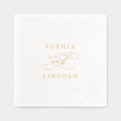 Calligraphie romantique Gold Foil Flourdissant Mar (Recto)