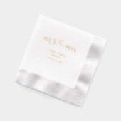 Calligraphie romantique Mr & Mrs mariage (Gauche)