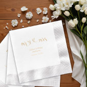 Calligraphie romantique Mr & Mrs mariage