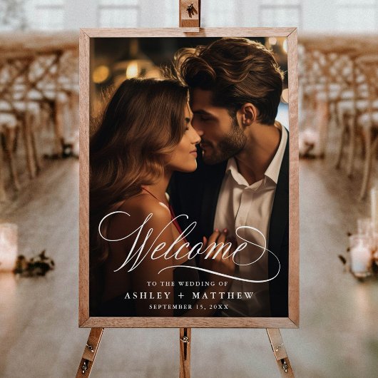 Calligraphie romantique Photo Mariage Affiche de b