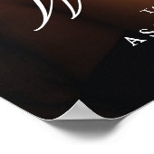 Calligraphie romantique Photo Mariage Affiche de b (Coin)