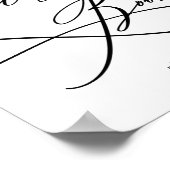 Calligraphie romantique | Symbole du livre d'or (Coin)