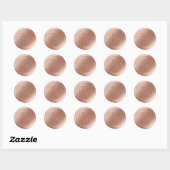 Calligraphie rose poussiéreuse Monogramme Stickers (Feuille)