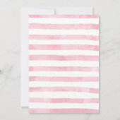 Calligraphie rose Spa Fête Anniversaire Invitation (Dos)