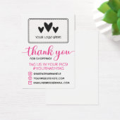 Calligraphie rose Votre Logo Merci Pour Shopping (Bureau)