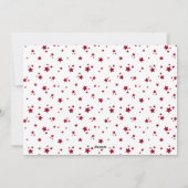 Calligraphie rouge Joyeux Cartes photos de Noël (Dos)