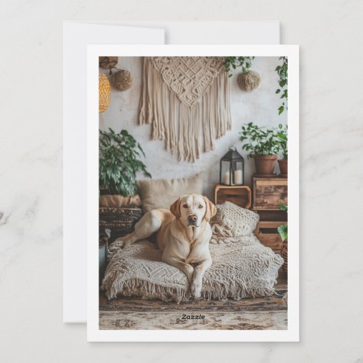 Calligraphie rouge Valentines Jour Chien 2 Carte p (Dos)