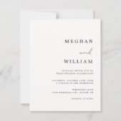 Calligraphie rustique Faire-part de mariage simple (Devant)