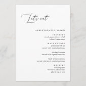 Calligraphie rustique Mangeons le menu du dîner Ma (Devant)