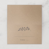 Calligraphie Rustique Mariage Cartes de Place (Extérieur déplié)