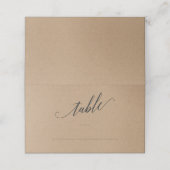 Calligraphie Rustique Mariage Cartes de Place (Extérieur déplié)