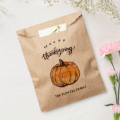 Calligraphie rustique Thanksgiving Leftover Sacs (Scellé)