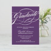 Calligraphie Script Graduation Invitation (Debout devant)