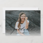 Calligraphie Script Graduation Photo Invitation (Devant)