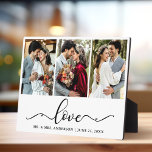 Calligraphie Script Love 3 Mariage photo Plaque<br><div class="desc">Moderne élégante calligraphie Script Love 3 Mariage photo Plaque</div>