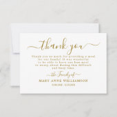 Calligraphie Script merci note de remerciement pou (Devant)